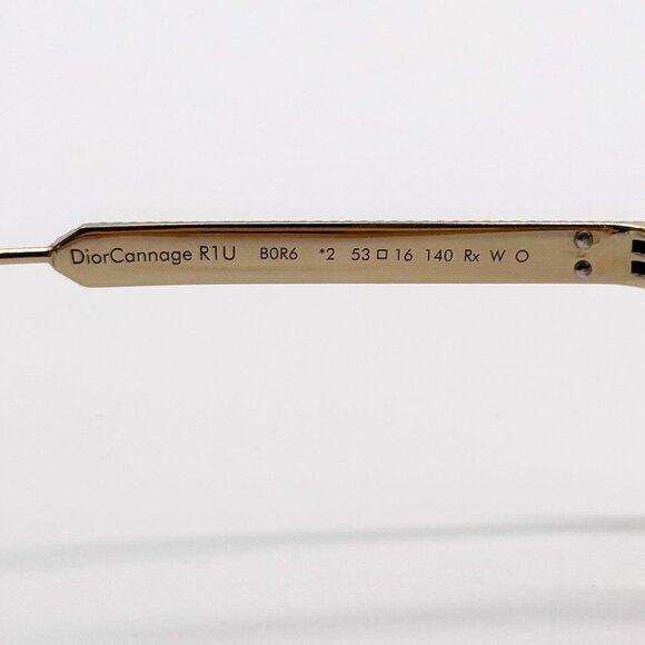 NEW DIOR DIORCANNAGE R1U B0R6 SUNGLASSES WOMEN GOLD EYEWEAR - Picture 7 of 9